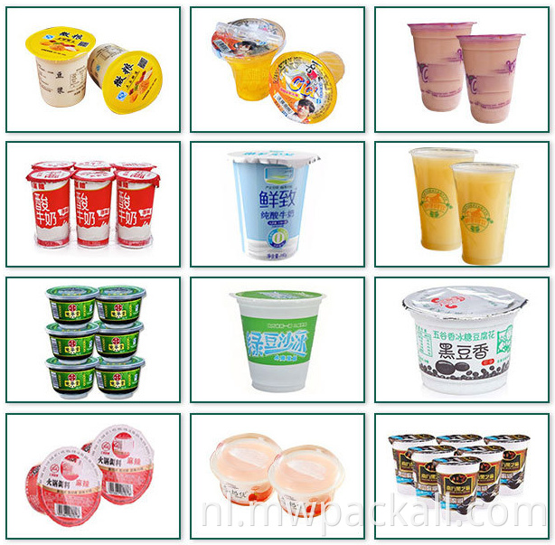 Aangepaste fabrieksprijs roterende mineraalwaterbeker vullende sluitmachine naar Australië